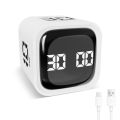 New Gravity Sensing Digital Cube Timer Rotation Timing 5/10/30/60min Pomodoro Timer Custom Countdown 3 Volume Adjustable Digital Productivity Timer for Cooking. 