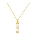 South Korea New Trend Clavicle Bamboo Pendant Necklace Female Temperament Neck Jewelry Necklace. 