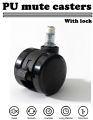 PU wheels / Casters with Lock - set of 5 pcs. 