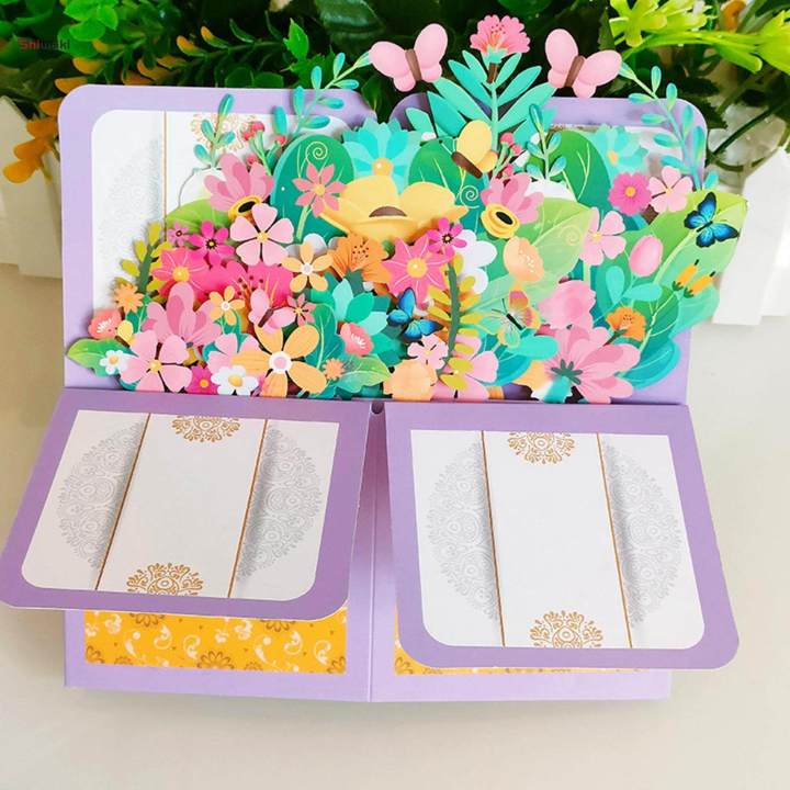 Popup Card Anniversary Card Flower Popup Card for Family Mother Men Women