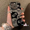 Cute Pop Mart Labubu Couple Metal Lens Case Redmi 10 12 9C 10C 13C 12C 9 10A 9A 9T A1 Note 9 11s 10 12 8 13 10s 11 Pro Poco M3 C65 M6 C55 Pro Cartoon Toy Story Little Monster Case. 