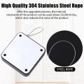 Portable Automatic Stainless Steel Door Closer Multifunctional Punch-Free Sensor Door Closer with Drawstring. 