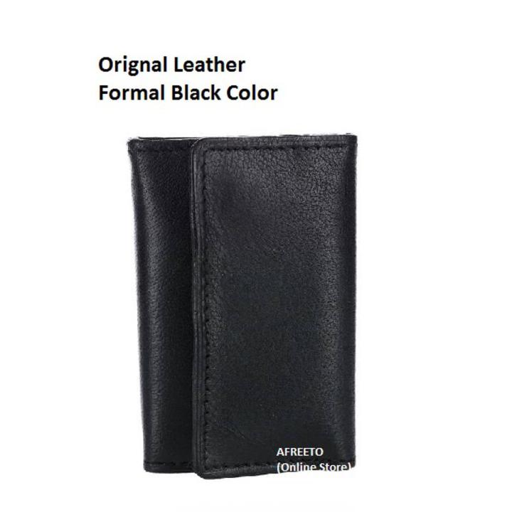 Original Leather Key Wallet Leather Key Holder Original Cow Leather Key pouch Pocket Size Brown Color