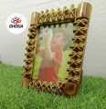Traditional Wooden Frame Hanging Picture Frame & Bamboo Fame Table Photo Frame - 687. 