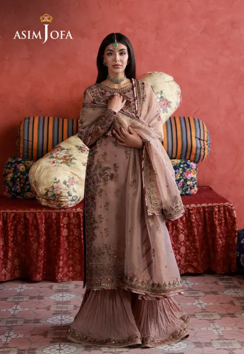 Asim%20Jofa-AJULN-12%20Embroidered%20Zari%20Check%20Net%20Unstitched%203%20Pcs-Dress%20for%20girls%20-%20Image%202