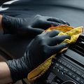 Black Nitrile Gloves Disposable 50 to 100 Pcs - Multi-Purpose Disposable Gloves Powder-Free, Waterproof & Thickened for Kitchen, Medical, Cleaning & Mechanical Use, Synthetic Rubber. Gloves. 