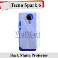 Tecno Spark 6 Back Matte Protector Soft Skin Sheet Soft Film Protector For Tecno Spark 6. 