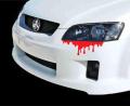 2Pcs Red Stickers For Car Backlight, Headlight, Bonnet, Bumper. Auto Styling Decal Sticker Decoration.. 