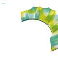 1 Pair Hand Swimming Fins Silicone Frog Flippers for Snorkeling Surfing en Cyan. 
