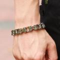 Punk Stainless Steel Bracelet Men Biker Bicycle Motorcycle Chain Bracelets 8.5". 