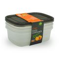 Pack of 3 1000ml BPA-Free Plastic Food Storage Containers, Premium Quality Kitchen Storage Box. 