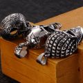 Retro Stainless Steel Mens Punk Skull Pendant Necklace For Men Domineering Halloween Accessories Gothic Biker Jewelry Male New. 