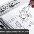 Sunfloweio M G Multi Compasses High Precision Professional Metal Compass Drawing Set With Pencil-Lead School Compass Drawing Set. 
