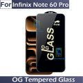 Infinix Note 60 Pro OG Tempered Glass Screen Protector 9H Hardness Full Glue Edge To Edge HD Clear Anti Scratch Bubble Free Anti Fingerprint OG Gorilla Glass Premium Protection Case Friendly Ultra Smooth Touch Fast Gaming Screen Guard For Note 60 Pro. 