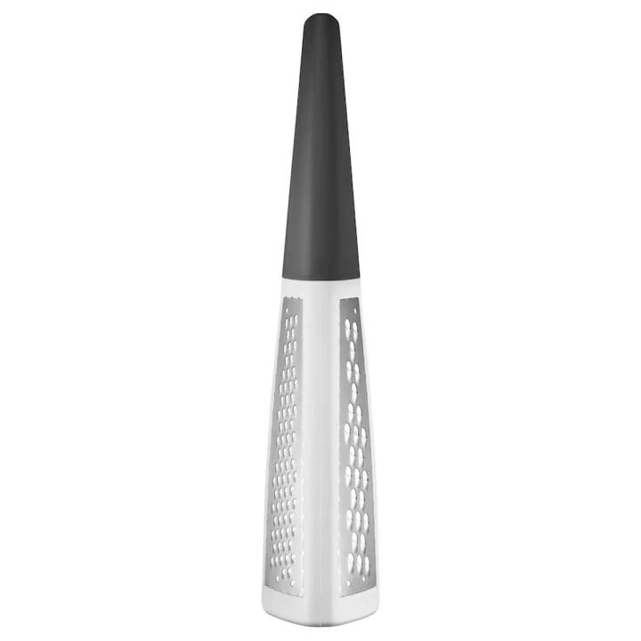 IKEA STRÅLANDE Grater with handle, stainless steel/dark grey