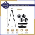 Keep Smiling 0301 - Foldable Art Easel for Canvas Stand for board Adjustable Height Lightweight Folding Telescoping Tripod Easels for Table or Floor. 