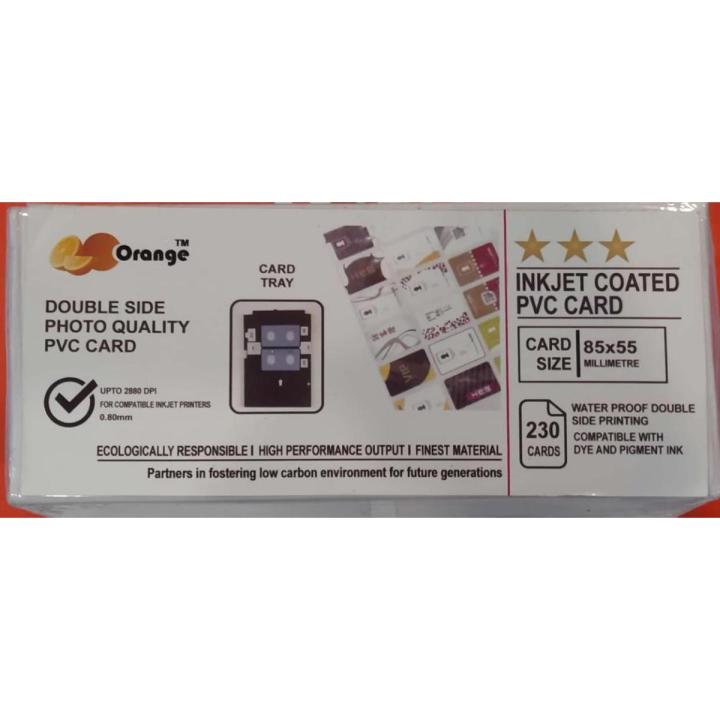 ECOTONE PVC N.I.C SIZE CARD - 230 CARDS