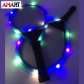 Family Entertainment Outdoor Night Light Training LED Badminton Racket Sets Sport. 