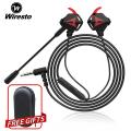 Wiresto Wired Gaming Earphones In Ear Headphones Handsfree Earbuds Headset Noise Cancelling Stereo with Mic for Mobile Phone PS4 New Xbox One Free Case. 