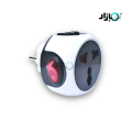 Universal Multi Travel Adapter, Two pin socket Button, 3 Pin US, UK converter to EU Plug Conversion Adapter Highly Durable Multi Socket. 