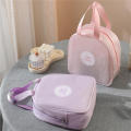 Material Makeup Bag Lightweight Semi-Transparent Waterproof Toiletry Pouch Mesh Divider Handled Travel Organizer for Travel. 