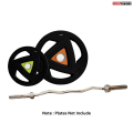 Olympic Barbell Curl Bar 4 feet 10kg | Barbell rod| Weight Bar for Weightlifting, Powerlifting, CrossFit| Olympic rod for Gym| Home Exercises rod For 2" Plates. 