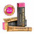 Dermacol Full Coverage Foundation – Shades 11 & 12, Water-Resistant Flawless Makeup Cover. 