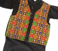 EID TEHWAR SPECIAL DRESS FOR KIDS 3 MONTHS TO 5 YEARS - KIDS PARTY WEAR CLOTHING SET IN BLACK AND MULTI-GOLD. 