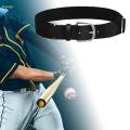 Baseball Belt Softball Belt Adjustable Unisex Waist Band Fine Workmanship Black. 