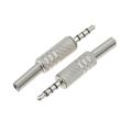 1Pc Replacement 3.5Mm 4 Pole Male Repair Headphones Audio Jack Plug Connector Soldering For Most Earphone Jack. 