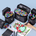 12 - 120 Colors Oily Art Marker Pen Set Sketch Markers Copic Twin Double Headed Markers alc_ohol ink markers Touch Professional Permanent Art Markers for Draw Double Headed Sketching Oily Tip Based Markers Graffiti Manga School Art Supplies | Buy2Enjoy. 
