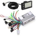 NERIES Motor Brushless Controller, DC24, 36V 350W Waterproof Electric Bicycle Scooter Brushless Controller Kit with LCD Display Meter Model SL-QX041KZ. 