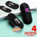 Hair Puff Volumizer Party Hairdos Women Hair Style Maker- Black Hair Braid Pony Tail Maker Styling Tool - 4pcs Loop Styling Tools Black Topsy Pony topsy Tail Clip Hair Braid Maker Styling Tool Fashion Salon Clip Comb Hair Styling Stick Bun. 