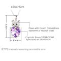 Cute Elegant Bear Necklace Pendants Crystals from Swarovski Animal Necklace Jewelry Christmas Gift. 