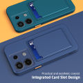 For Xiaomi Redmi Note 13 and Note 13 Pro and Note 13 Pro Plus Wallet Card Slot Soft Silicone Back Cover For Note13 Note13Pro Note13ProPlus 4G 5G Invisible Card Holder Case Camera Lens Protective Anti Drop. 