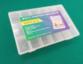 Plastic 18-Cavities Heavy-duty Multi-Compartment Jewellery Box (Large) - [M-18]. 