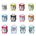 Home Decoration Electronic Cute Creative Small Digital Quartz Clock Round Mini Alarm Clock Table Clock. 