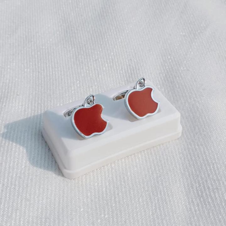 New Apple Cufflinks apple stud apple design high quality Cufflinks for men , shirt studs