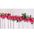 Topsky Artificial Fake Silk Rose Flower Ivy Vine Hanging Wedding Décor Party Home Garden Supermarket Decoration. 