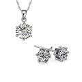 Diamond Zircon Jewelry Set. 
