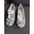 Girls Princess Shoes Frozen Princess Elsa Role-play Shoes Kids Sequin Performance Leather Shoes Dance Shoes. 