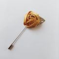 Fabric Flower Brooch Lapel Pin Handmade For Men Suit,Fabric  Flower Coat Pin for Men, Hijab pin for women. 