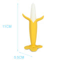 Baby Banana Teether, Soothing Pain Relief Soft Baby Teething Toys Baby Toy Banana Molar Tooth Toothbrush Chew Baby Silicone Gum. 
