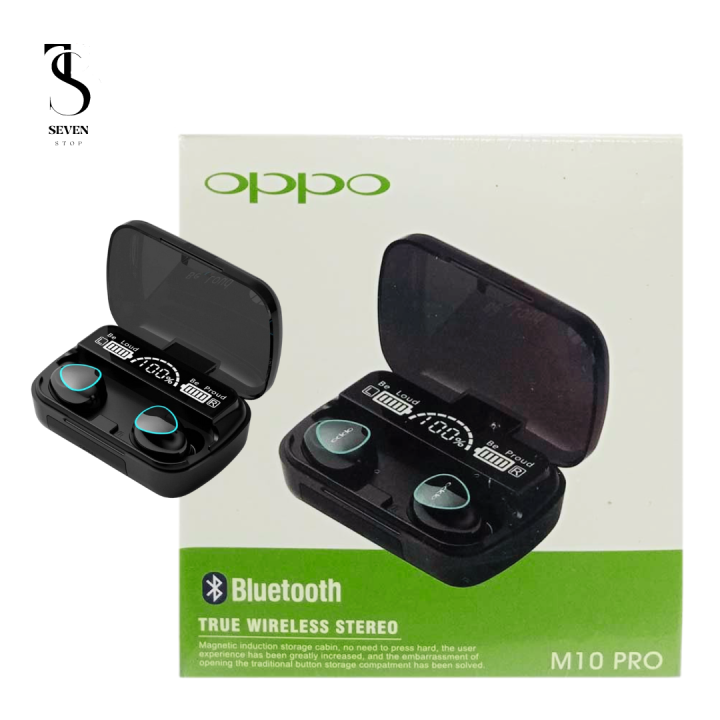 OPPO M10 Pro Earbuds Bluetooth 5.1 Touch Control Wireless Stereo Earphones LED Display Headset Waterproof 9D Hifi Quality, 3500mAh Charging Box0