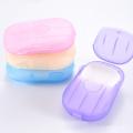 Travel Soap Paper Washing Hand Bath Clean Scented Slice Sheets 20pcs 1 Disposable Box Soap Portable Mini Paper Soap. 