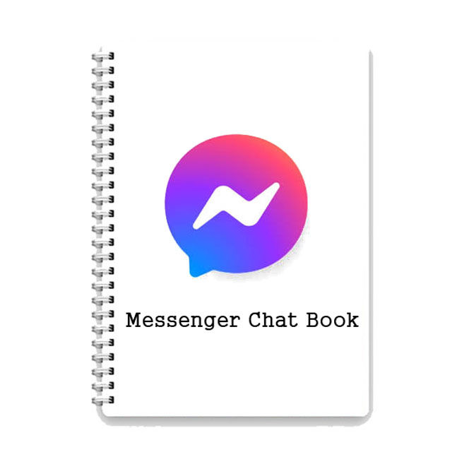Messenger Screenshot diary in 4x6 inches with 30 pages of your choice with you photos as a album