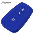 【Universal Car Parts Store】2/3 BTN Silicone Key Cover For Toyota CHR C-HR 2016 2017 Prius Car Keyless Fob Smart Remote Holder Protector. 