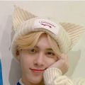 New Kpop Stray Kids HyunJin Hendery Same Beanies WAYV Leeknow Knitted Cat Ear Hat Fashion Cute Cap Casual Headgear. 