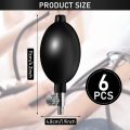 6 Pieces Replacement Inflation Bulb Pump Adjustable Hand Squeeze Pump Manual Sphygmomanometer Bulb. 