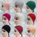 Pack of 12 Tie Hijab Cap - Inner Caps for Hijab for Girls and Women. 